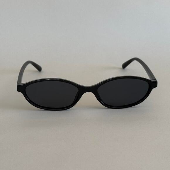 Other Accessories - Y2K Black Cat Eye Sunglasses Black Lens Unisex Retro Streetwear UVA UVB